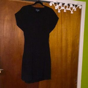 Cute Black Skater Dress w/Back Cut-out Sz XL